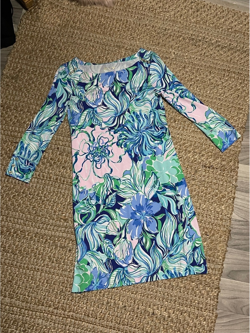 Lilly Pulitzer Floral Shift Dress XS